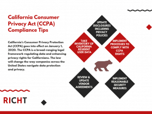 California Consumer Privacy Act Compliance Tips Infographic